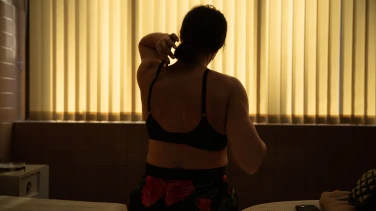 Emilia Perez film trailer button