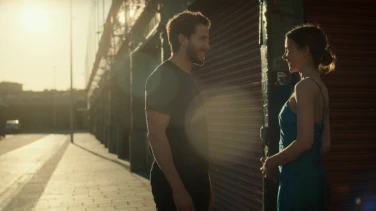 Falling into Place film trailer button