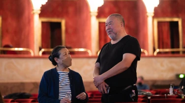 Ai Weiweis Turandot film trailer button