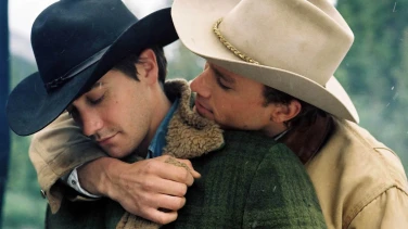 Brokeback Mountain film trailer button