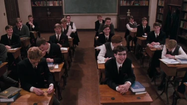 Dead Poets Society film trailer button