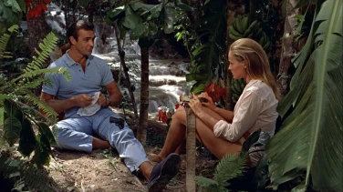 Dr. No film trailer button